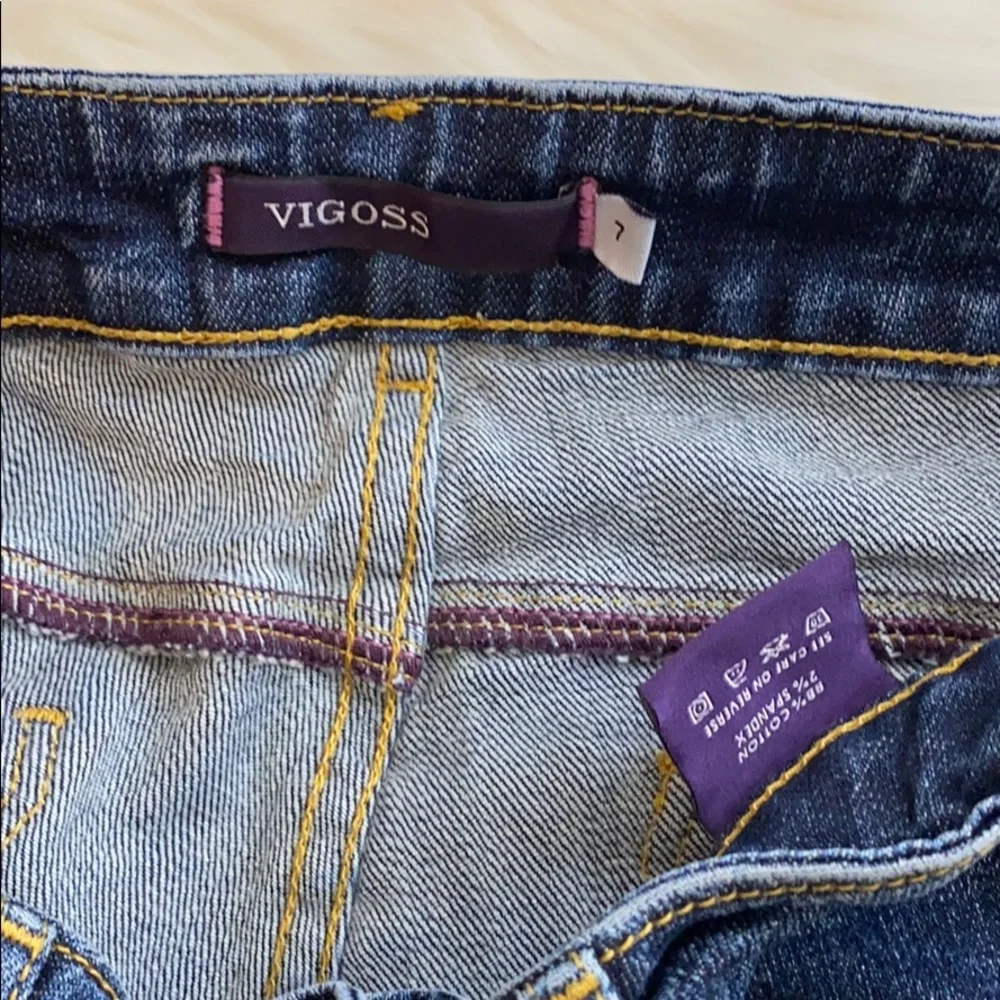 Vigoss capri pants size 7 crop‎ leg rolled